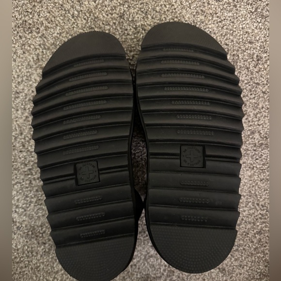 Black Doc Martens Blaire Hydro Leather Strap Sandals - Picture 8 of 8